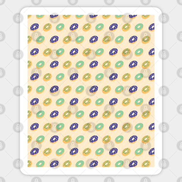 Dark Donut Pattern Donut Lover Sticker by ElusiveIntro